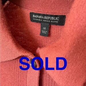 🛍️ SOLD ✨Banana Republic - Polo Sweater - M